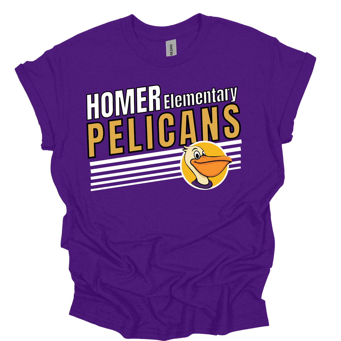 Pelicans Spirit Wear - Homer Elementary School Pelican Unisex Shirt