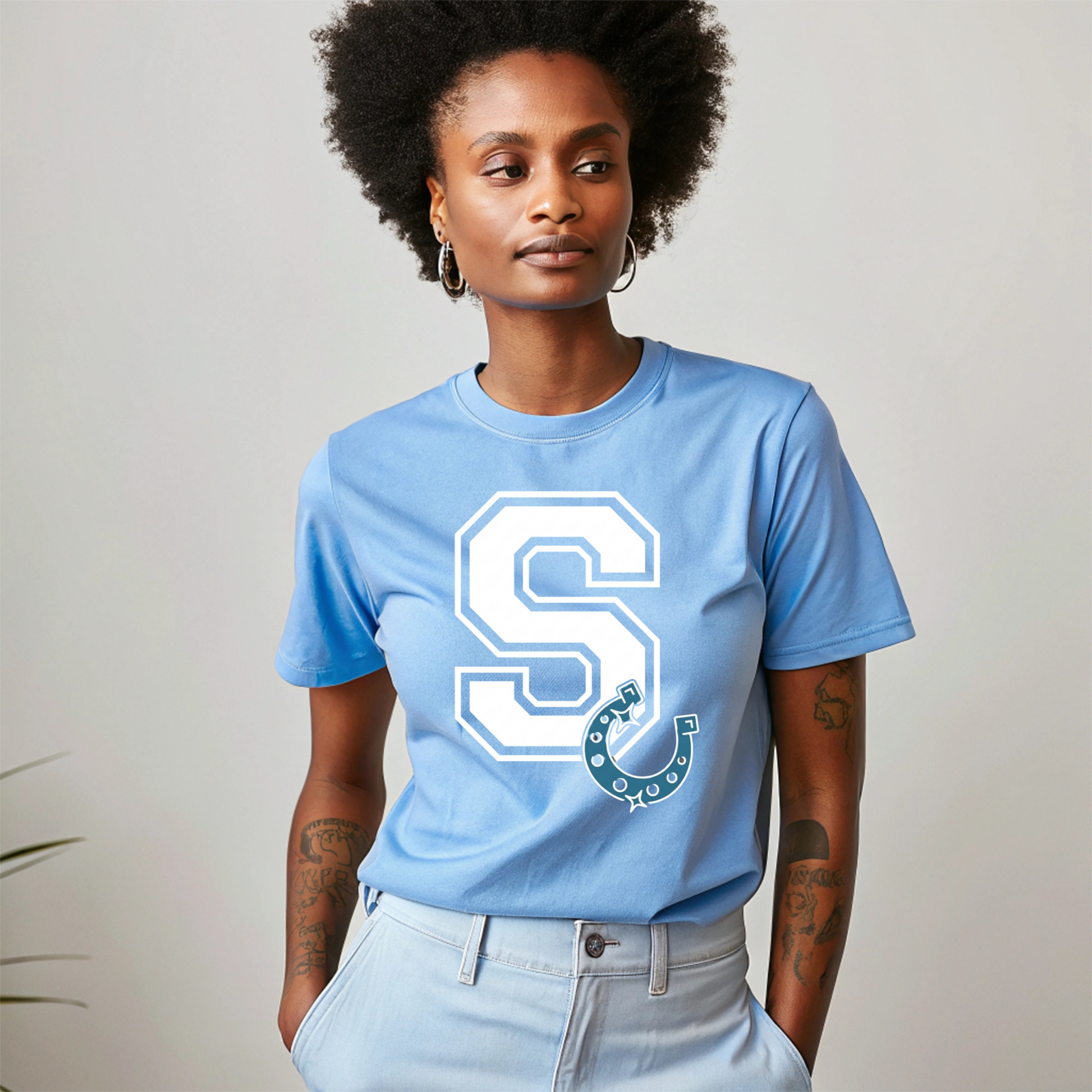 Stallions School Spirit Shirt - Classic Stallions Mascot Tee
