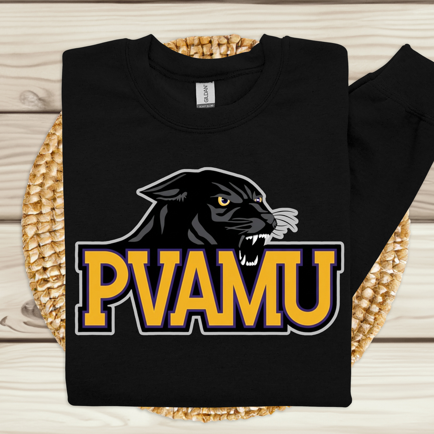 Prairie View Panthers T-shirt - PVAMU Panthers Mascot Purple & Gold HBCU Spirit Tee V2