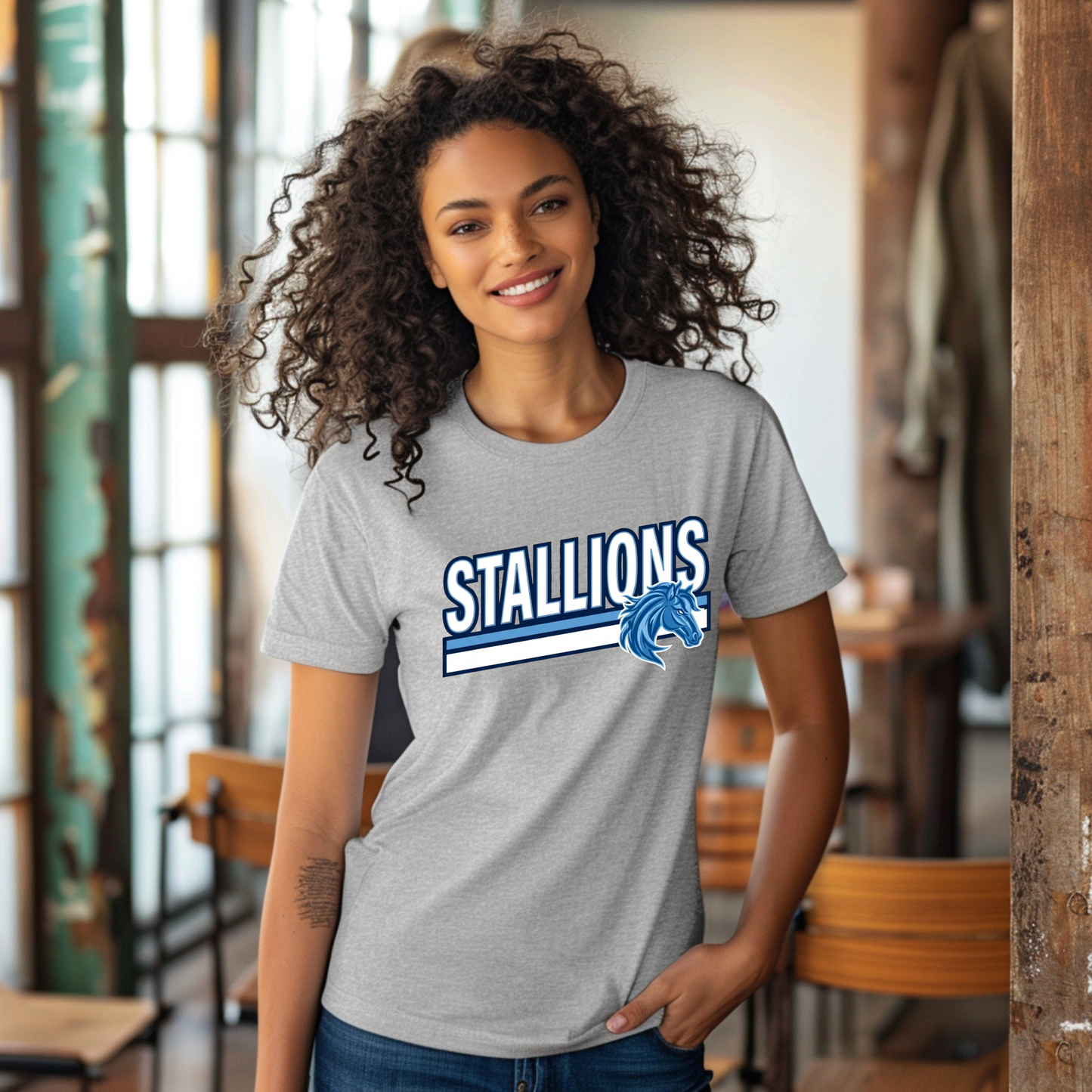 Official Stockwell Stallions Spirit Shirt | Bold Apparel for Students, Teachers & Families