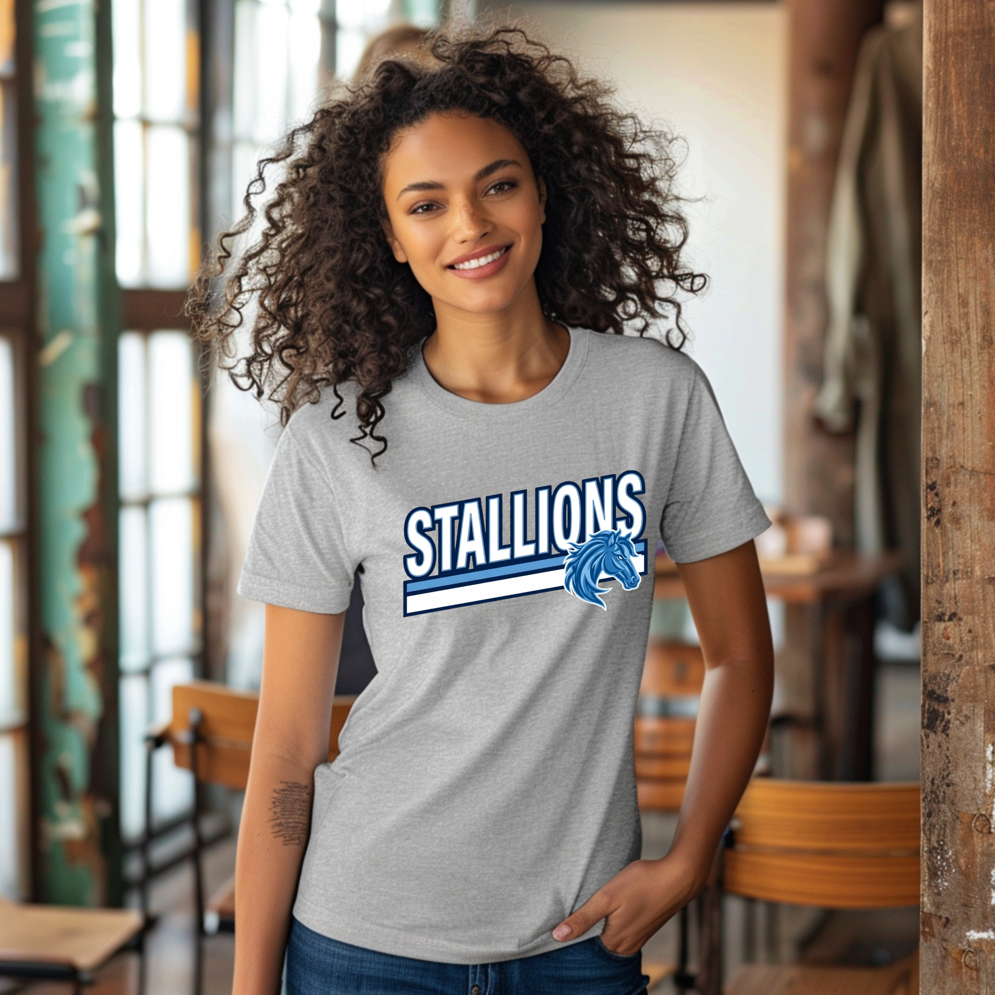 Official Stockwell Stallions Spirit Shirt | Bold Apparel for Students, Teachers & Families