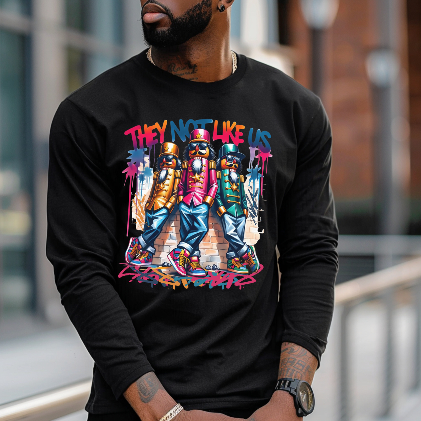 Black Nutcrackers Christmas Sweater - They Not Like Us African American Nutcrackers Sweater