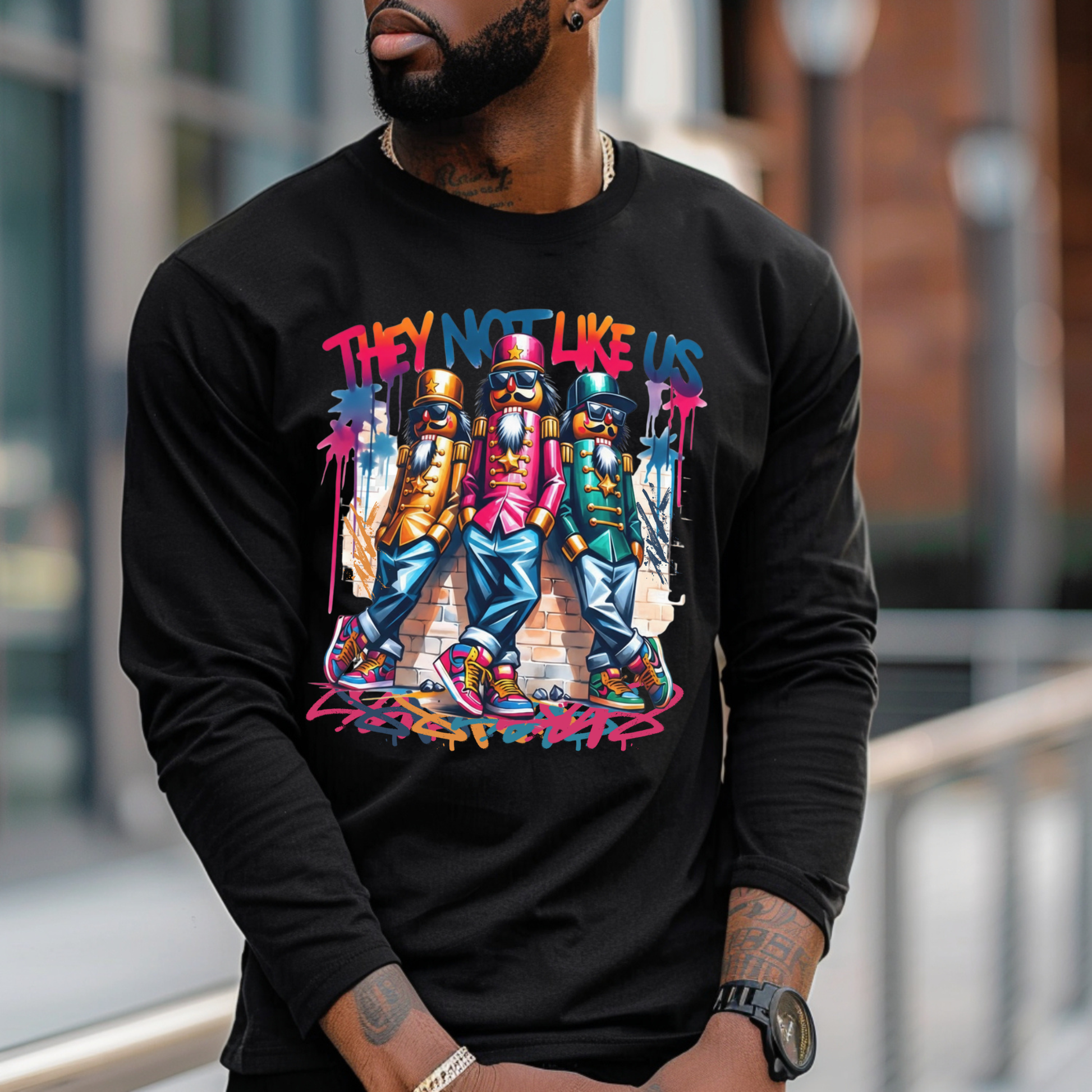 Black Nutcrackers Christmas Sweater - They Not Like Us African American Nutcrackers Sweater