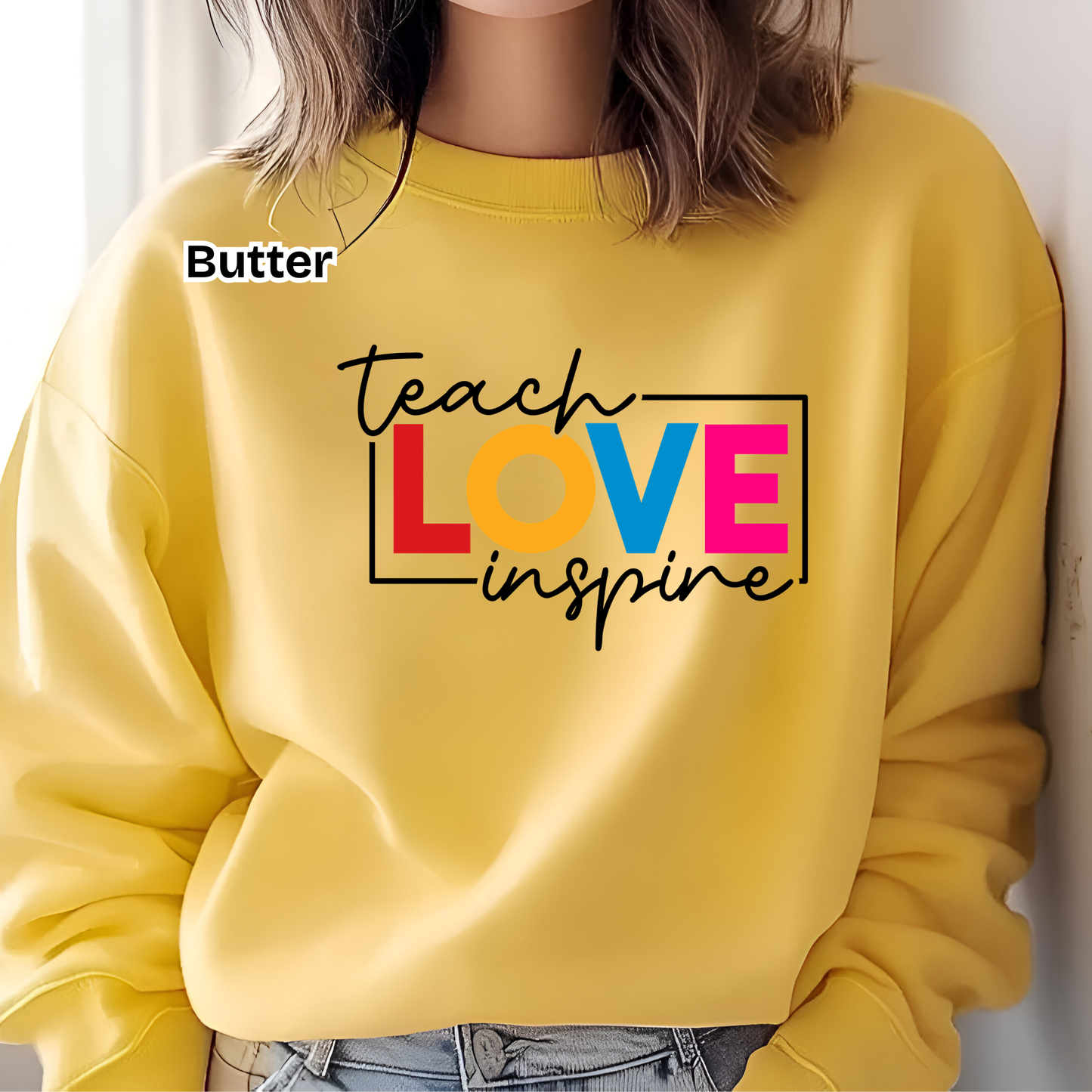 Teacher Spirit Apparel - Teach Love Inspire Graphic Shirts (Comfort Colors)