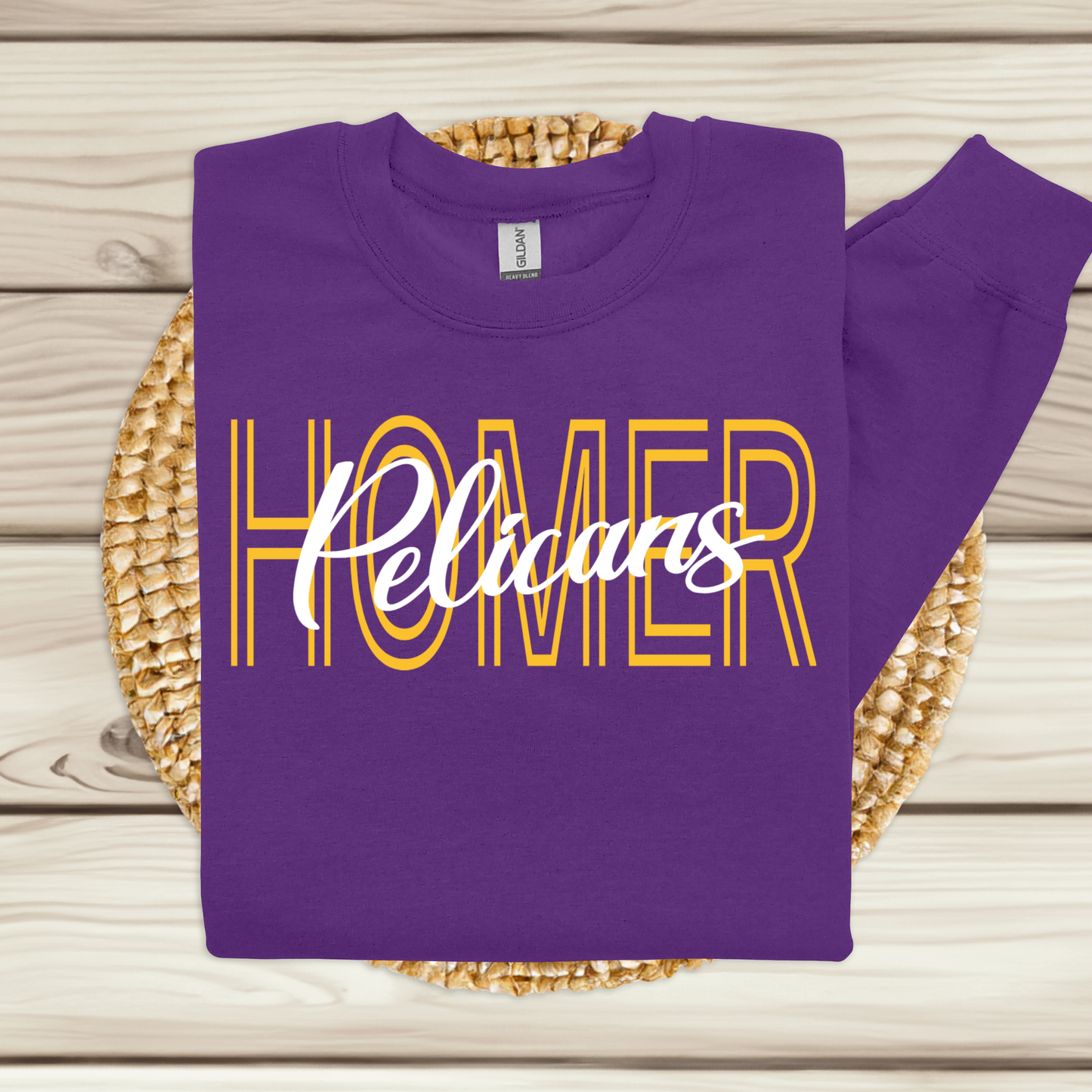 HOMER Pelicans School Spirit Tee | Modern Graphic Apparel for Students, Teachers & Families