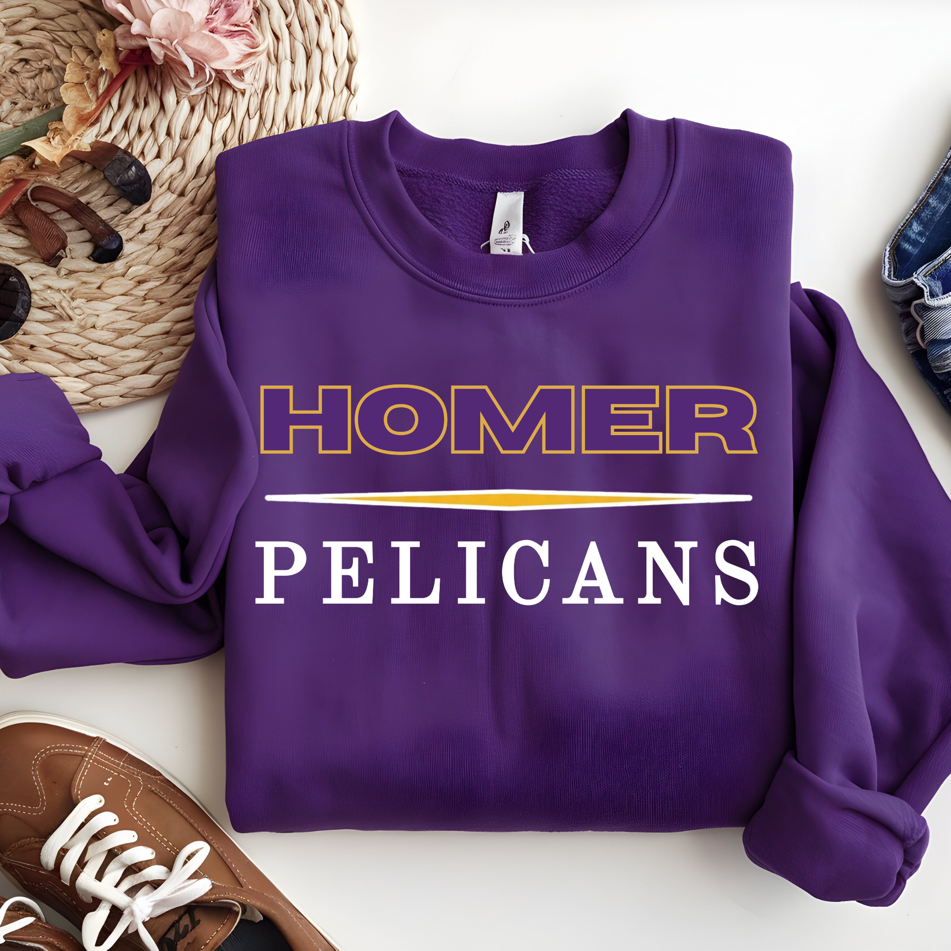 HOMER Pelicans School Spirit Shirt | Teacher, Student & District Family Apparel