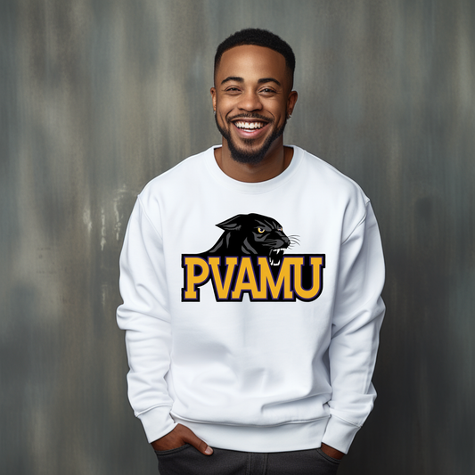 Prairie View Panthers T-shirt - PVAMU Panthers Mascot Purple & Gold HBCU Spirit Tee V2