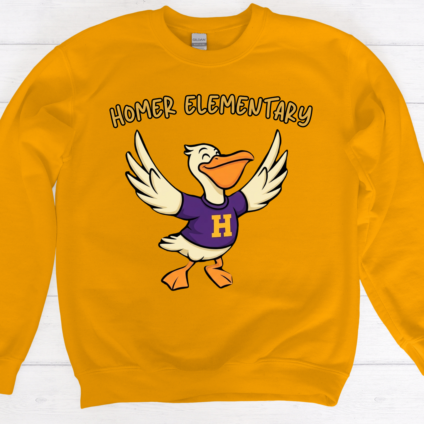 HOMER Pelicans Mascot Spirit Shirt - Homer Elementary Pelicans Graphic Apparel