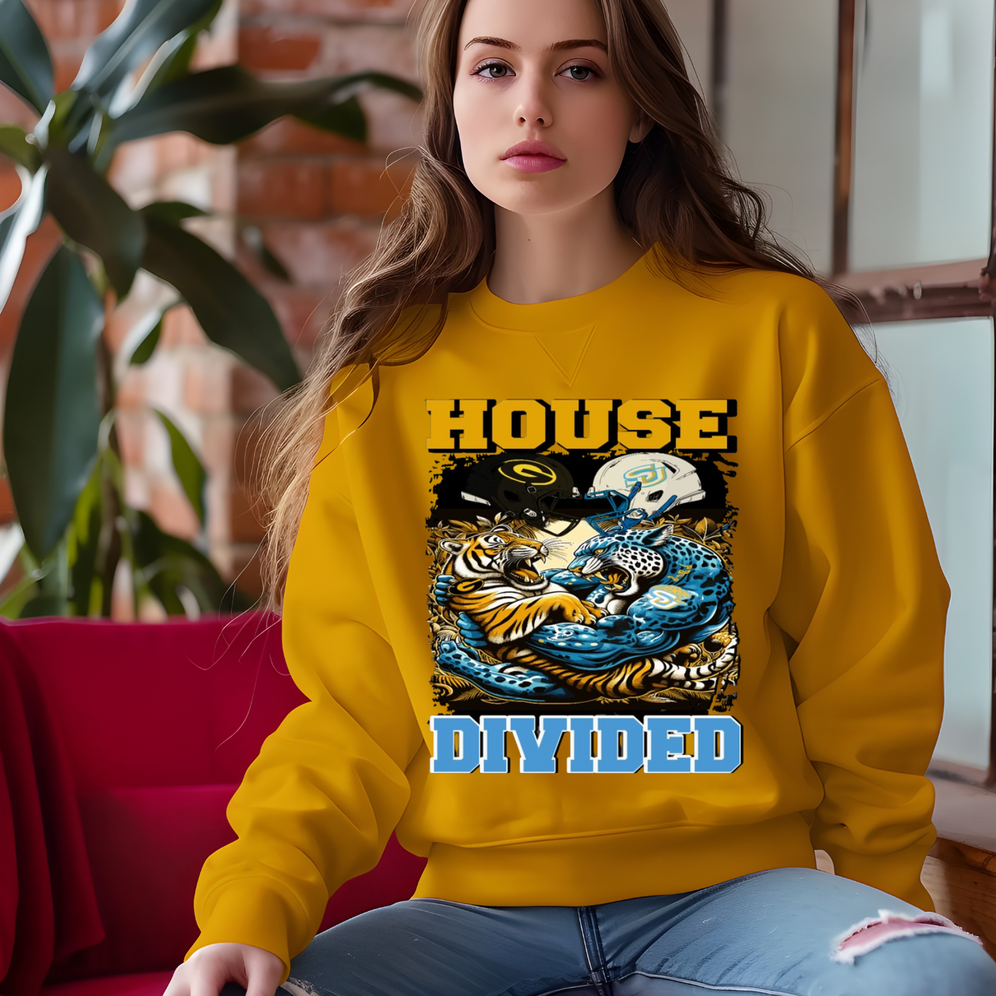 Bayou Classic House Divided: GSU Tigers vs. SU Jaguars Rivalry 2025 Sweatshirt