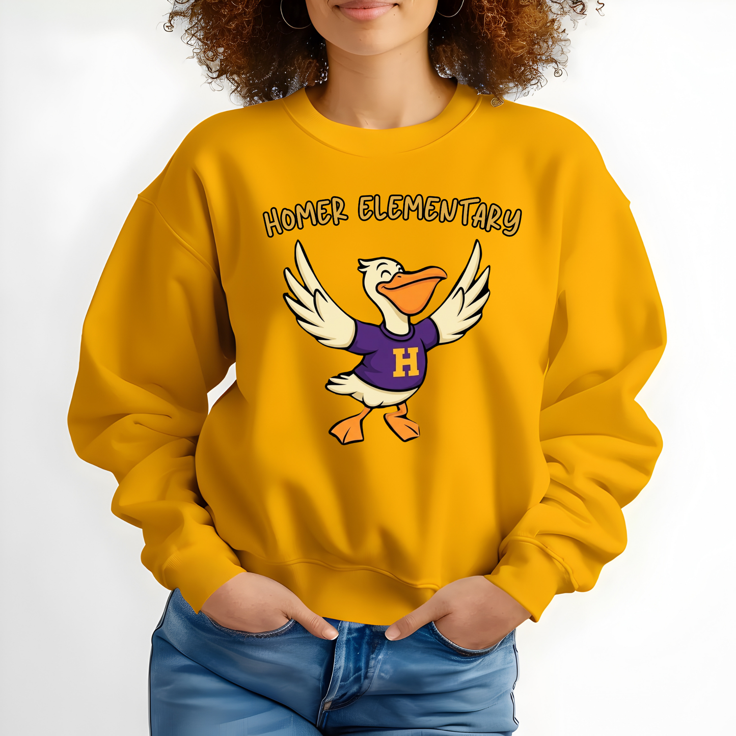HOMER Pelicans Mascot Spirit Shirt - Homer Elementary Pelicans Graphic Apparel