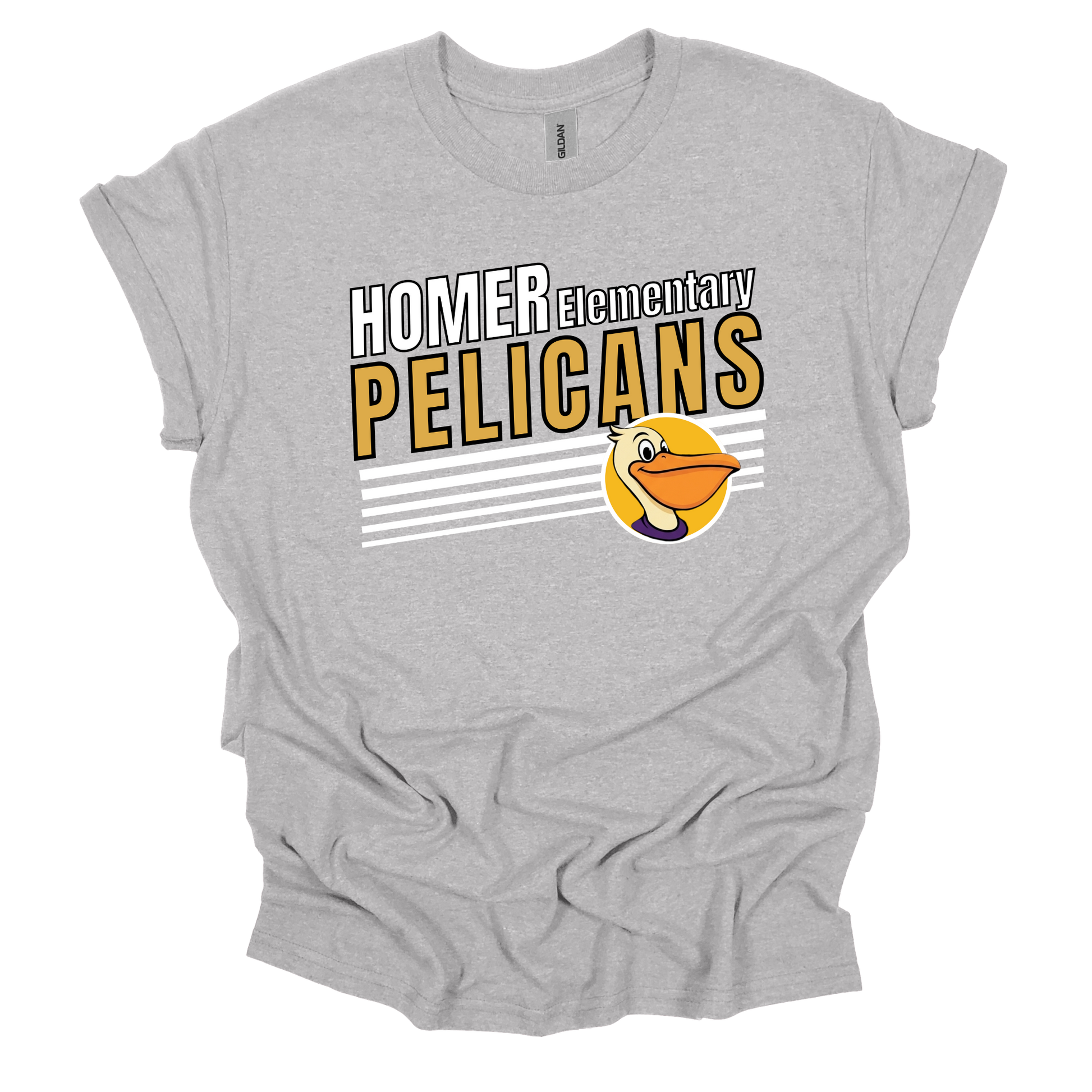 Pelicans Spirit Wear - Homer Elementary School Pelican Unisex Shirt