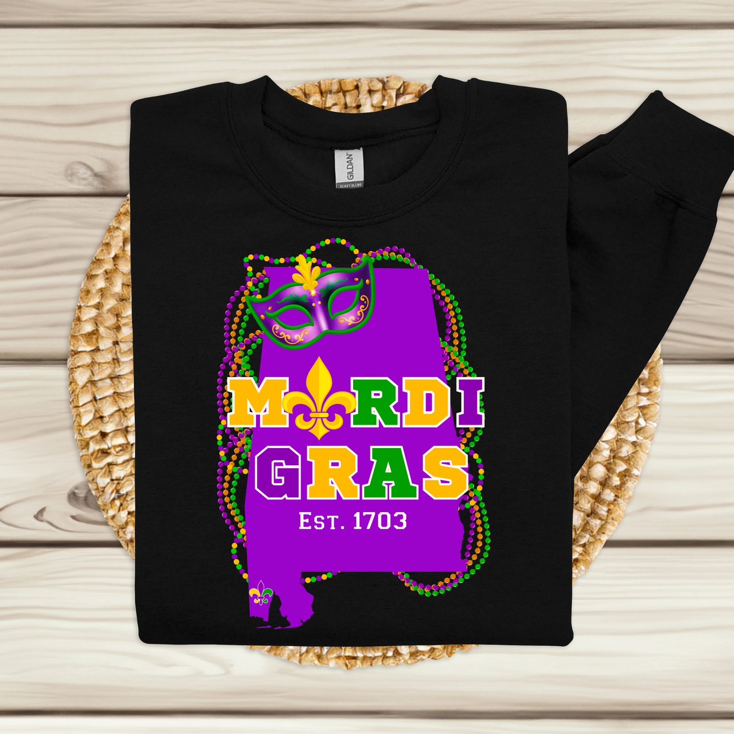 Mobile Mardi Gras Shirt & Hoodie - The Home of Mardi Gras 1703 Shirt/Hoodie