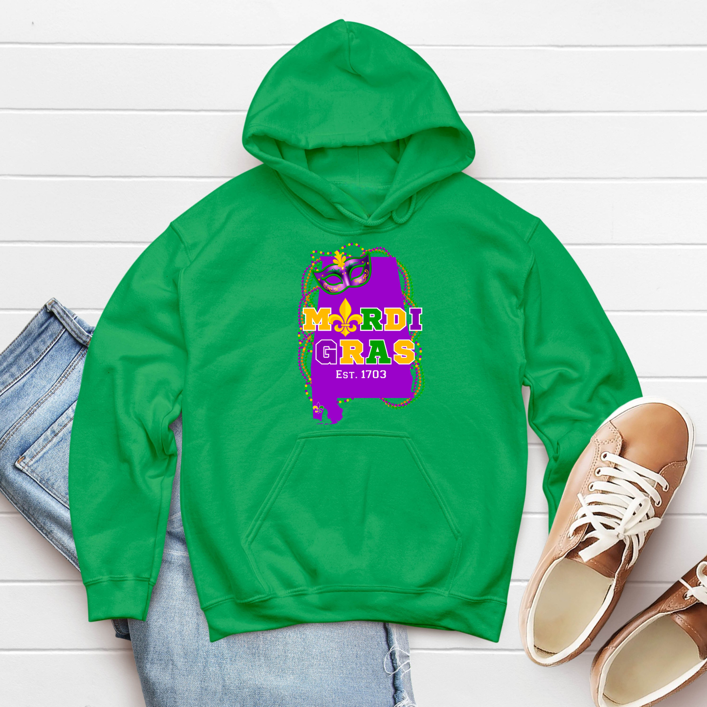 Mobile Mardi Gras Shirt & Hoodie - The Home of Mardi Gras 1703 Shirt/Hoodie