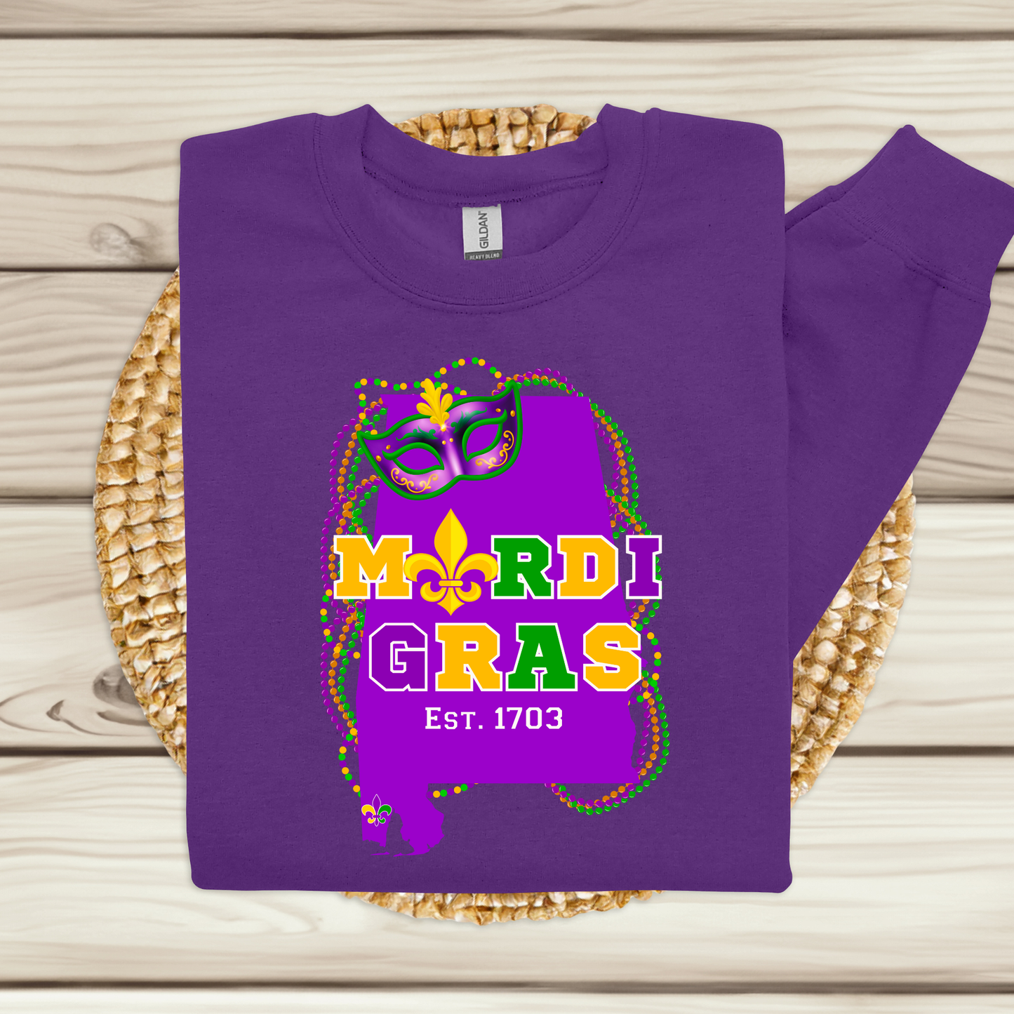 Mobile Mardi Gras Shirt & Hoodie - The Home of Mardi Gras 1703 Shirt/Hoodie