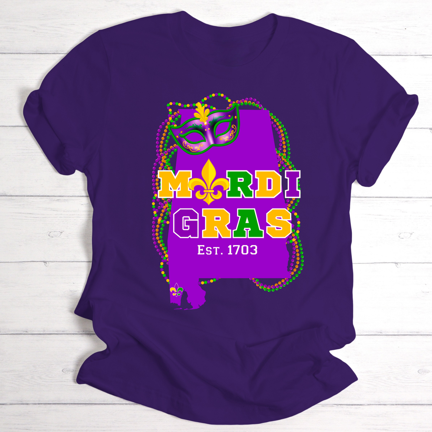 Mobile Mardi Gras Shirt & Hoodie - The Home of Mardi Gras 1703 Shirt/Hoodie