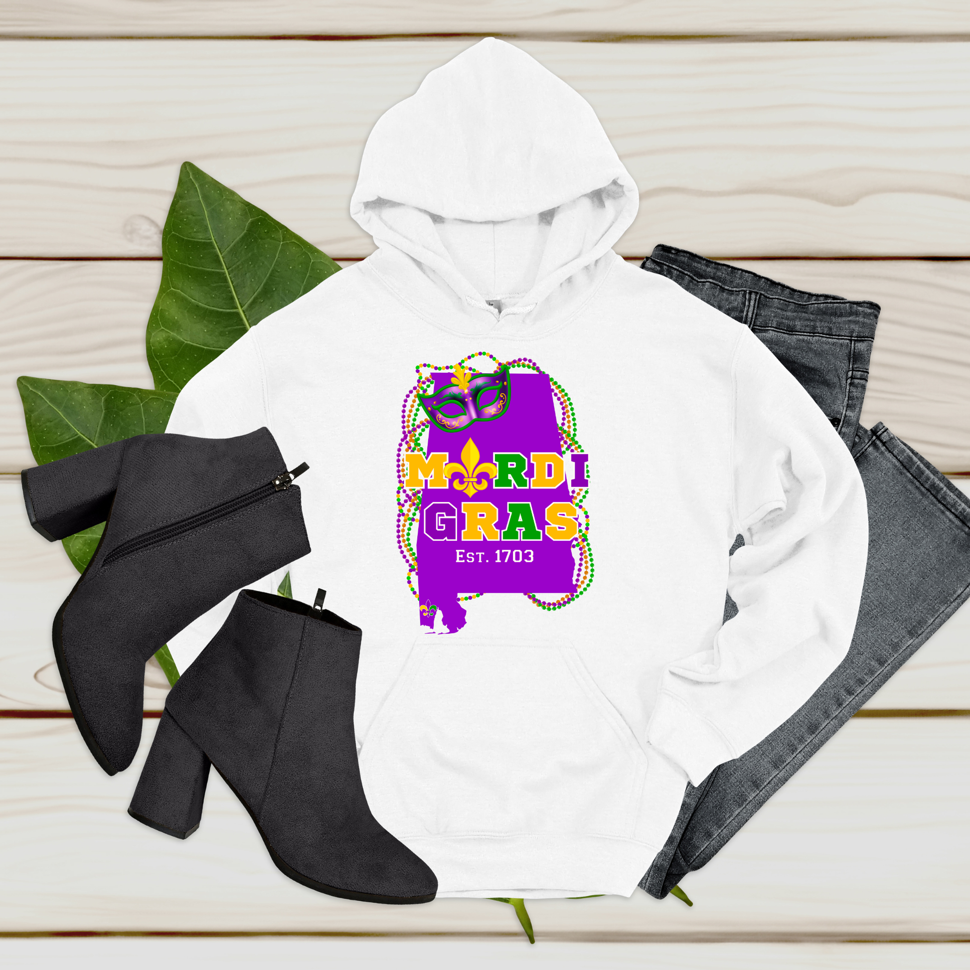 Mobile Mardi Gras Shirt & Hoodie - The Home of Mardi Gras 1703 Shirt/Hoodie