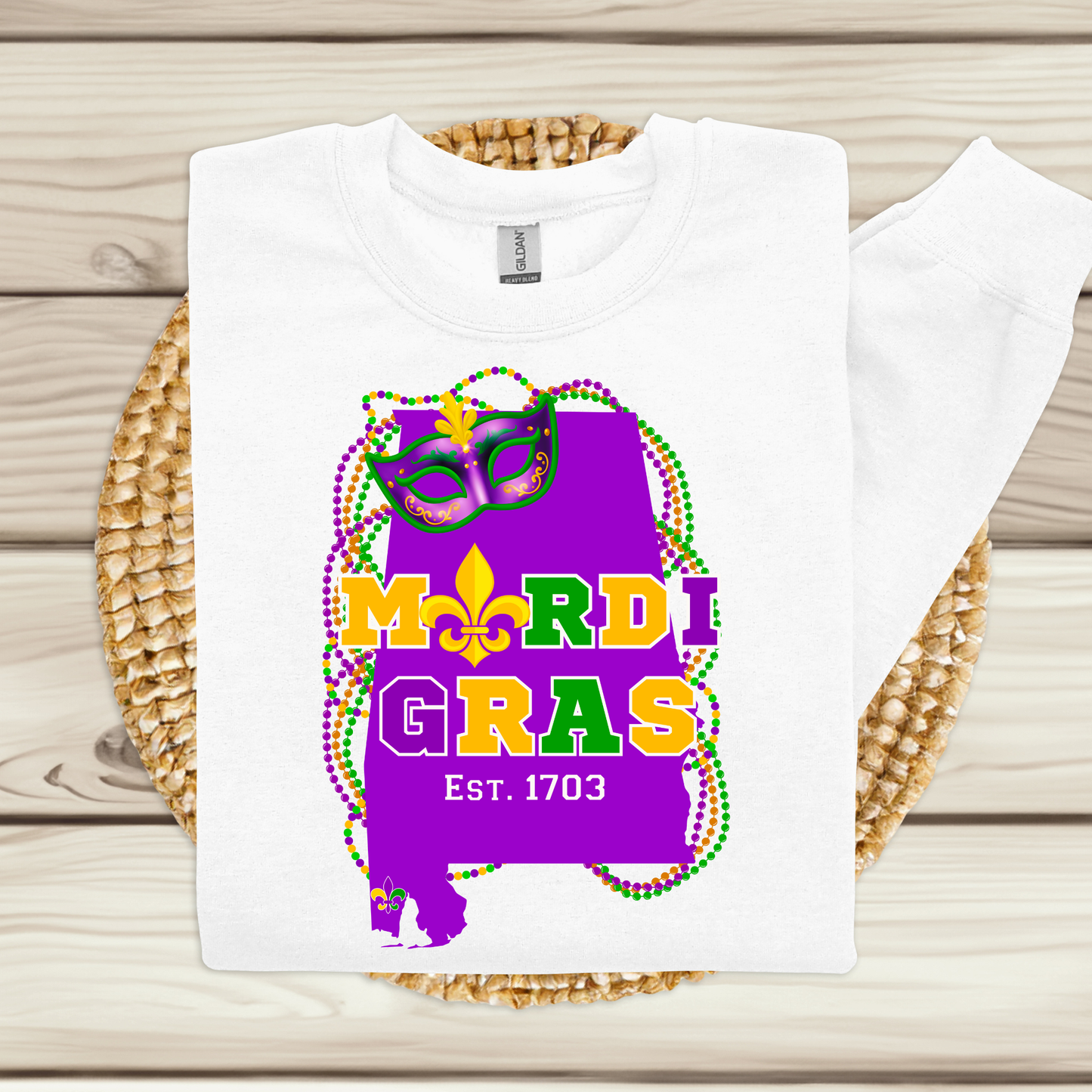 Mobile Mardi Gras Shirt & Hoodie - The Home of Mardi Gras 1703 Shirt/Hoodie