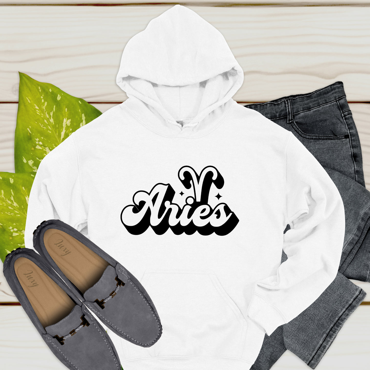 Aries Zodiac Hoodie - Retro Aries Hoodie ideal personalized and thoughtful birthday gift hoodie