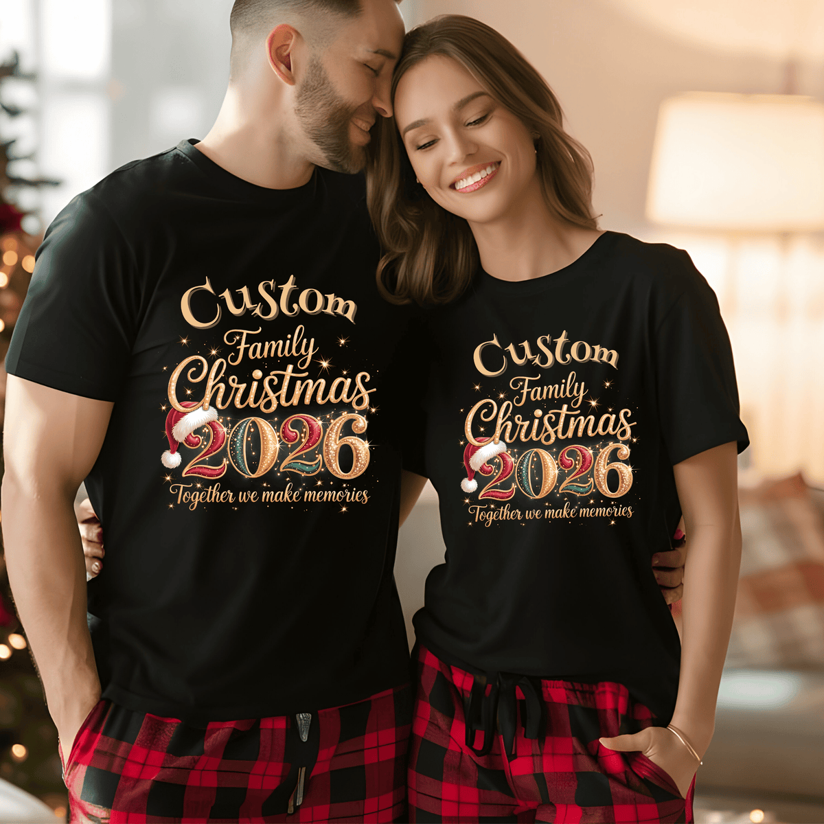 Custom Family Christmas 2026 Shirt - Personalized Christmas Holiday T-shirt & Sweatshirts