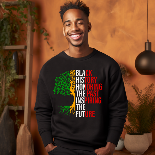 Black Culture Month "Honoring The Past, Inspiring the Future" Sweatshirt Celebrate Black Culture