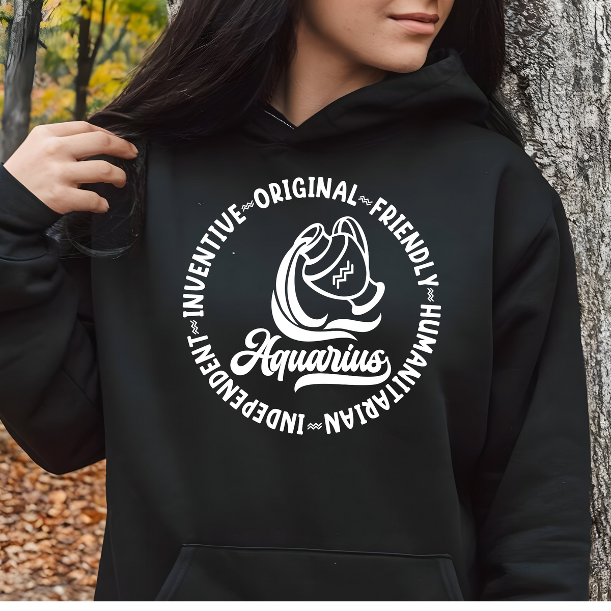 Aquarius Zodiac Shirt - Astrology Apparel, Crewneck, Long Sleeve, and Hoodie