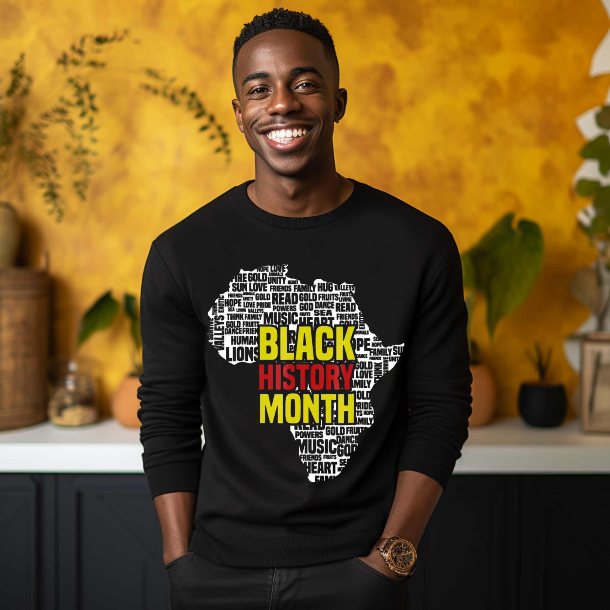 Black History Month Unisex Crewneck Sweatshirt Sweater men celebrating black history month an excellent addition to wear to black history month parades. 
