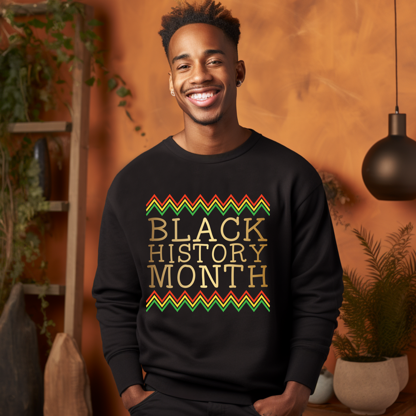 Black History Month Crewneck Sweatshirt soft sweater to support black history year-round