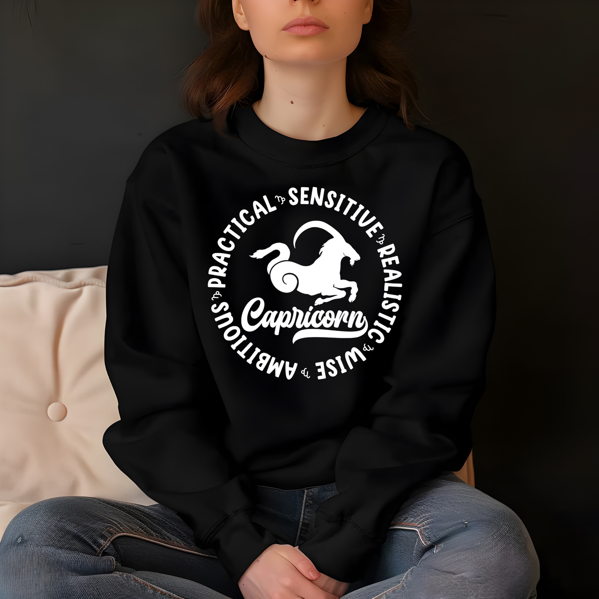 Capricorn Zodiac Shirt - Astrology Apparel, Crewneck, Long Sleeve, and Hoodie
