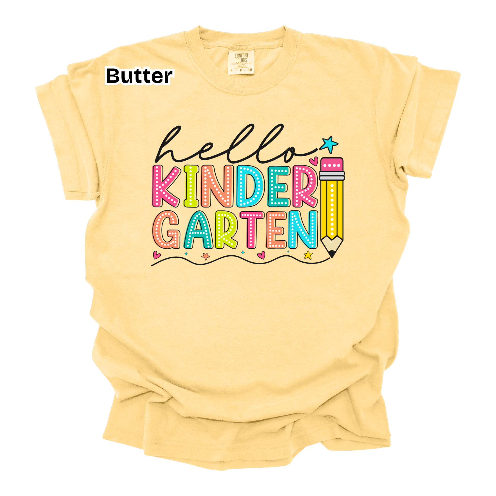 Teacher Spirit Apparel - Hello (Grade Level) - T-Shirt & Sweater (Comfort Colors)