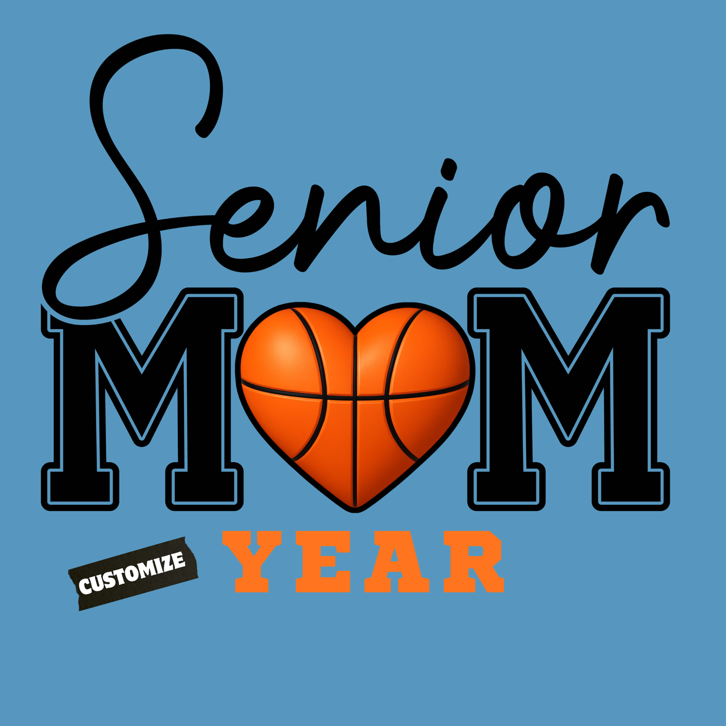 Senior Mom 2026 T-Shirt - Senior Basketball Mom Shirt - Front & Back