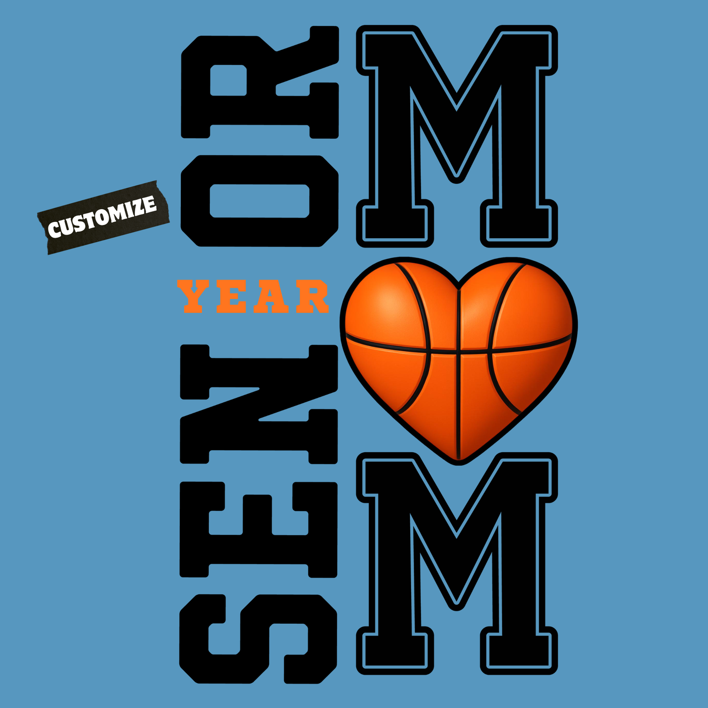 Senior Mom 2026 T-Shirt - Senior Basketball Mom Shirt - Front & Back