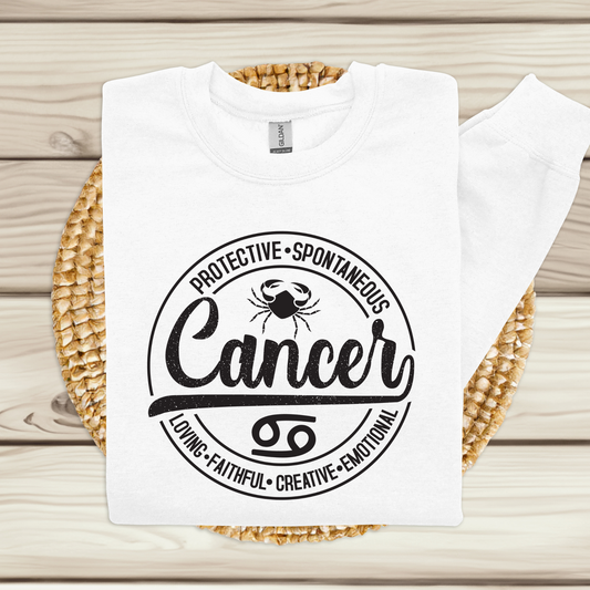 Cancer Horoscope Astrology Sweatshirt - Celestial Charm Zodiac Sweater perfect birthday gift
