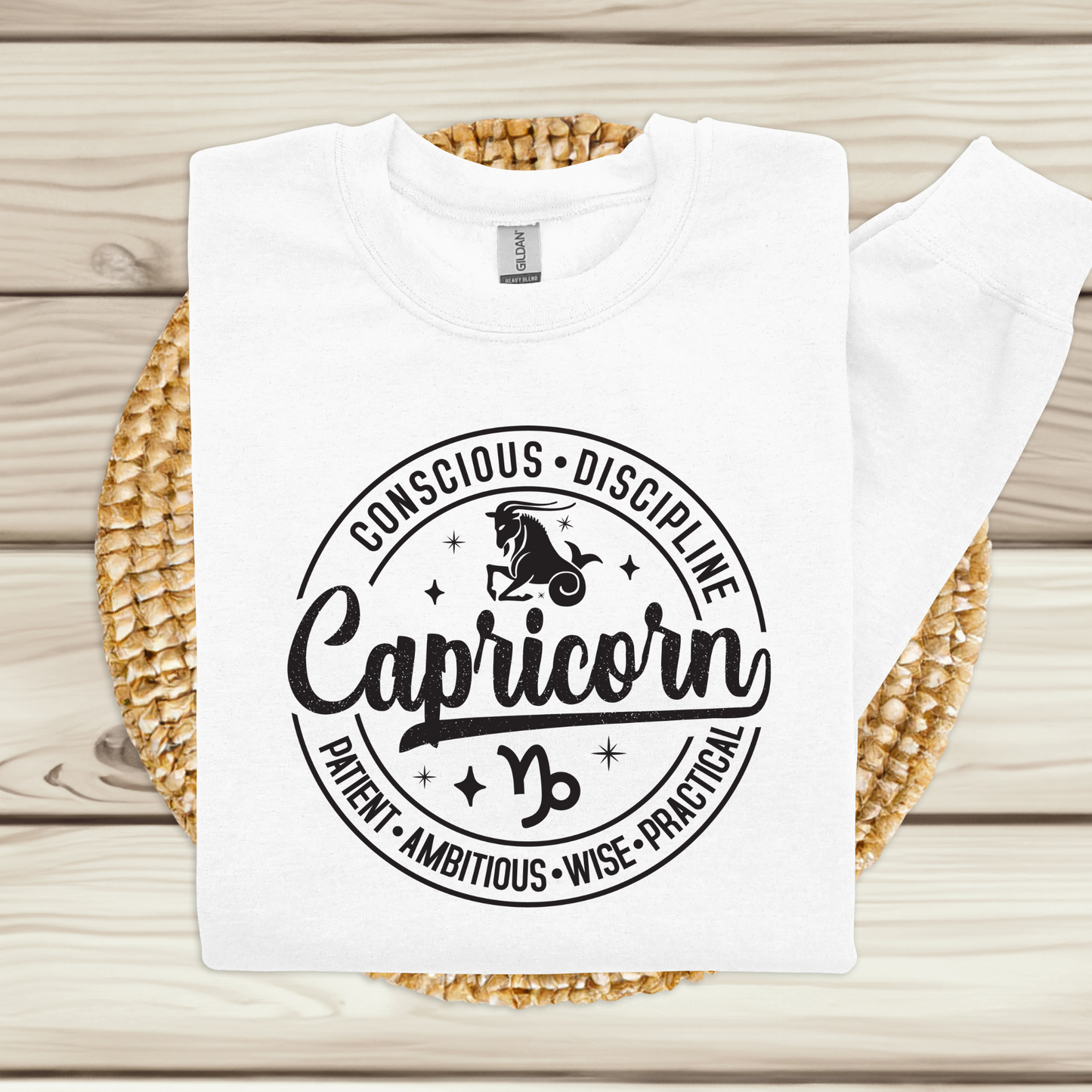 Capricorn Horoscope Astrology Sweatshirt - Celestial Charm Zodiac Sweatshirt perfect birthday personalized gift for a Capricorn