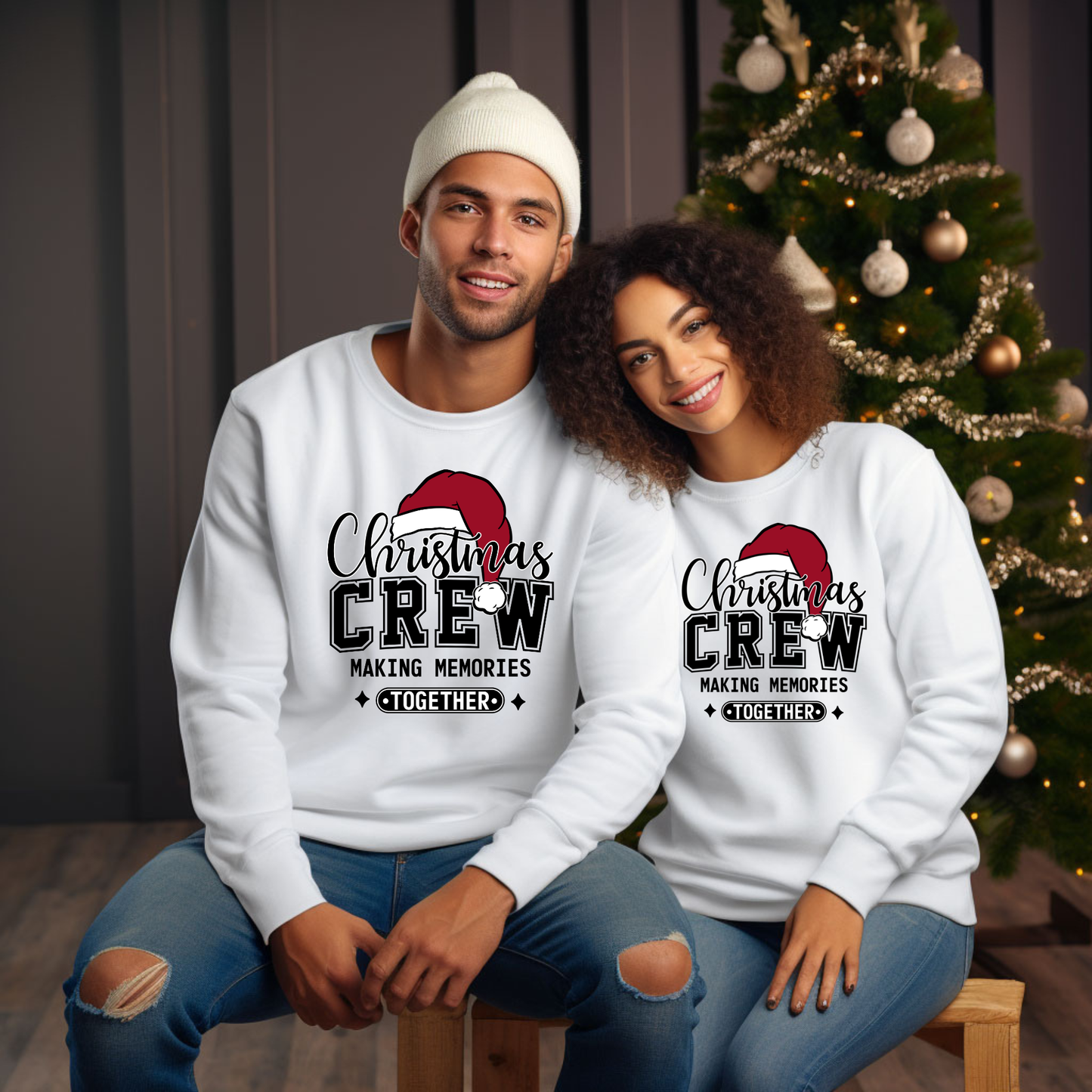 Matching Christmas Crew Family Sweatshirts - Christmas Crew Making Memories: Matching Family Sweater