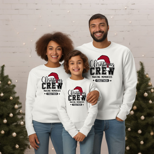 Matching Christmas Crew Family Sweatshirts - Christmas Crew Making Memories: Matching Family Sweater