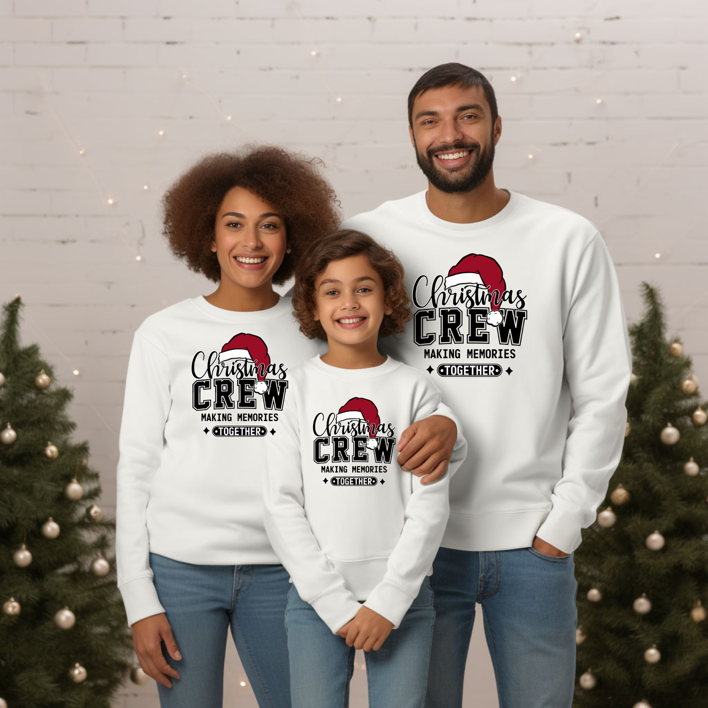 Matching Christmas Crew Family Sweatshirts - Christmas Crew Making Memories: Matching Family Sweater