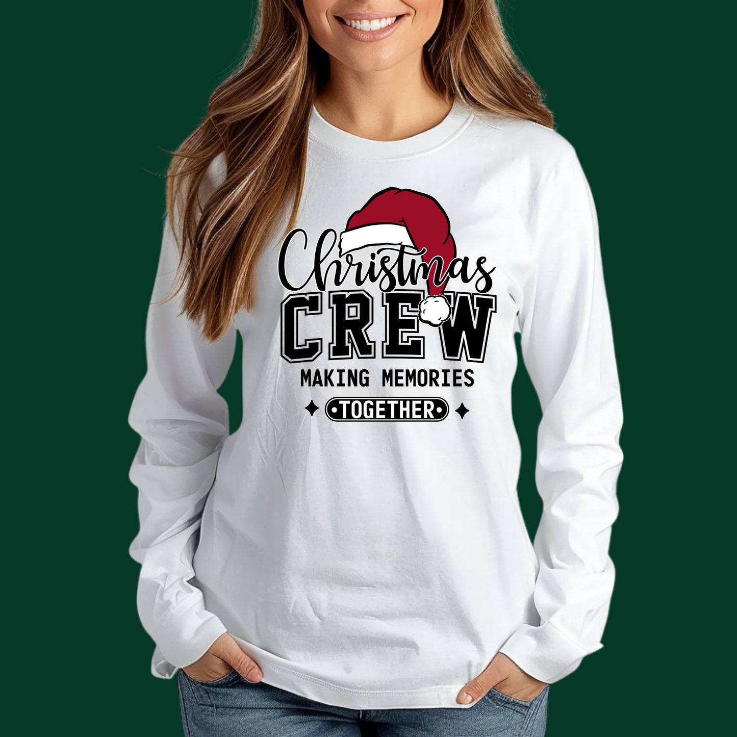 Matching Christmas Crew Family Sweatshirts - Christmas Crew Making Memories: Matching Family Sweater