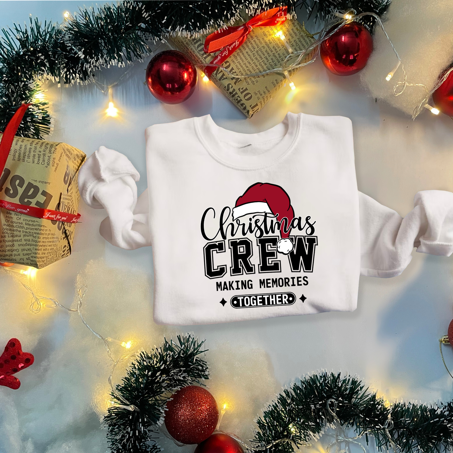 Matching Christmas Crew Family Sweatshirts - Christmas Crew Making Memories: Matching Family Sweater