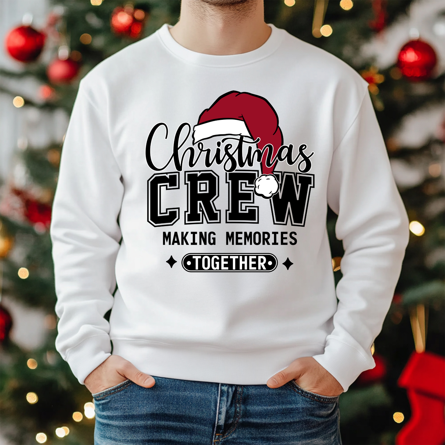 Matching Christmas Crew Family Sweatshirts - Christmas Crew Making Memories: Matching Family Sweater