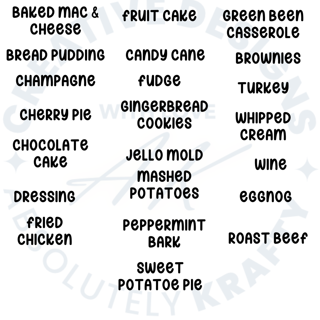 Family Matching Christmas Food Nutrition Label Long Sleeve Unisex T-Shirt