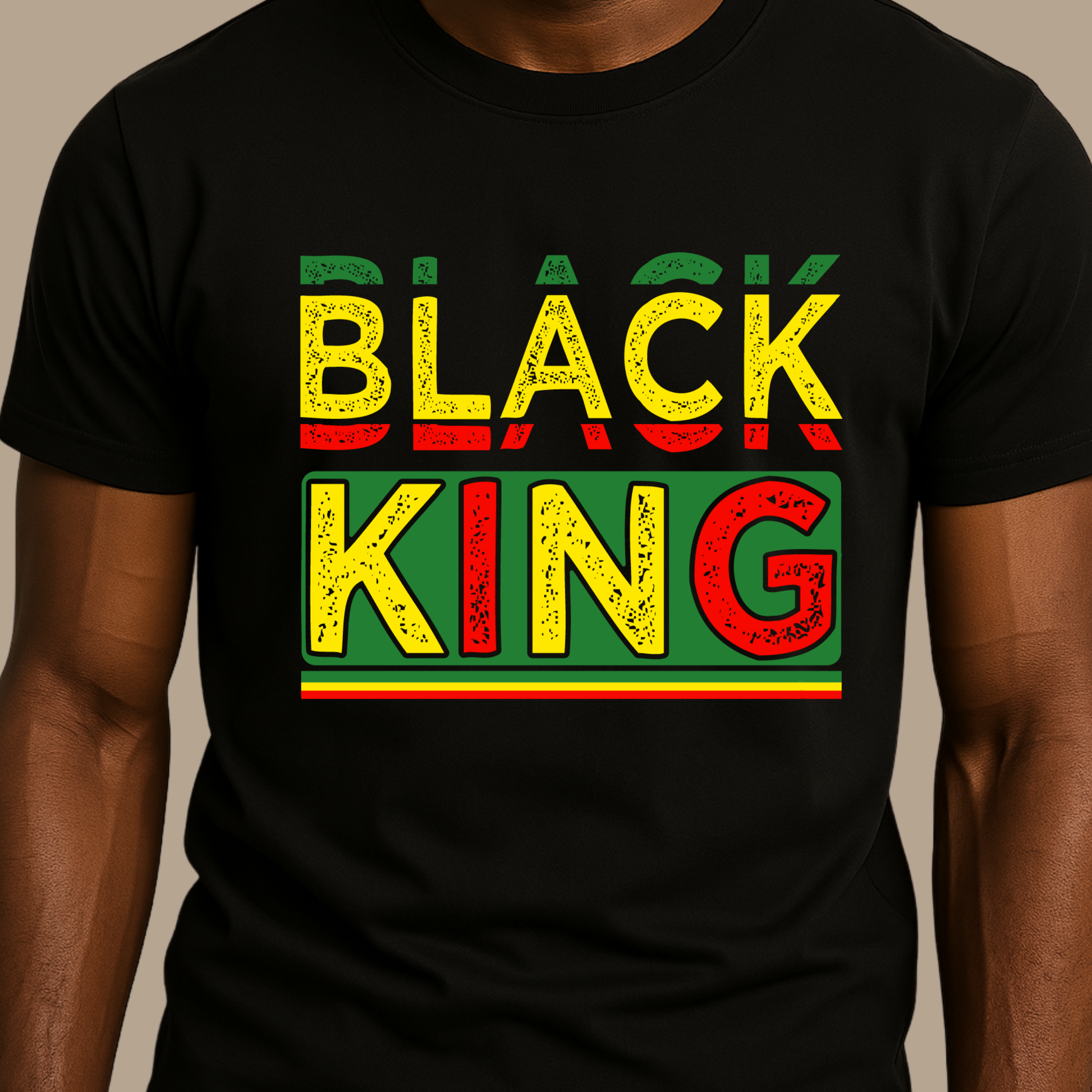 Cultural Pride Tee - Black King - Crown Yourself Daily T-Shirt