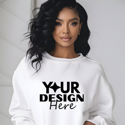 Taylor-Made Custom Crewneck Sweatshirt - Personalized Design Sweater - Front Design Only