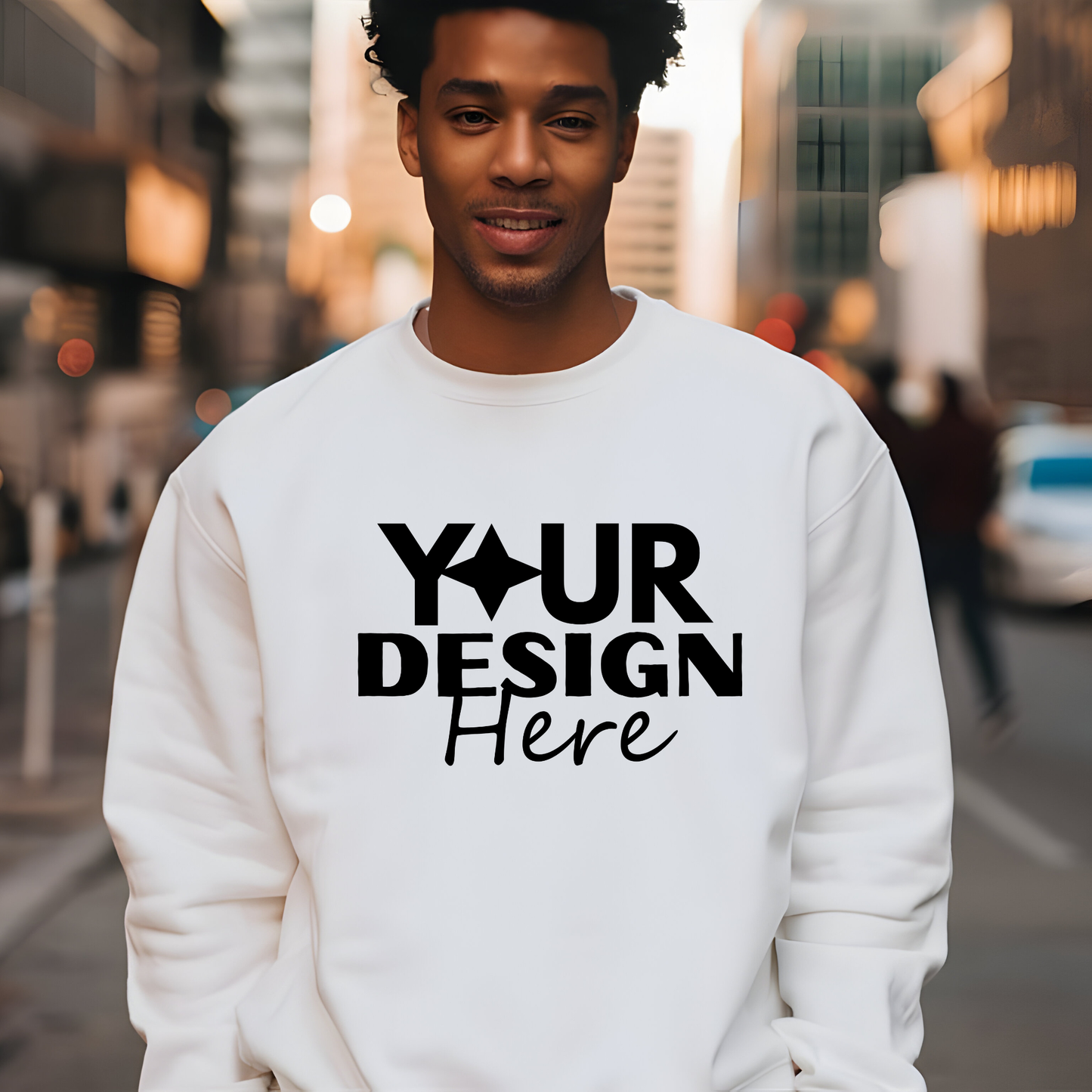 Taylor-Made Custom Crewneck Sweatshirt - Personalized Design Sweater - Front Design Only