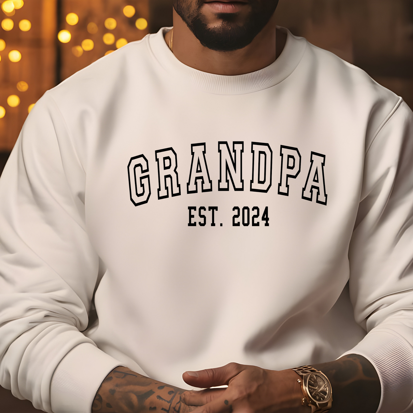 Custom Grandpa Sweatshirt, Grandpa Est. 2024 Shirt, Personalized Grandpa Apparel, New Grandpa gift, Unique Grandpa Shirt, Special Grandpa Gift, New Grandpa Fashion, Grandpa Gift Ideas, Grandfather established 2024