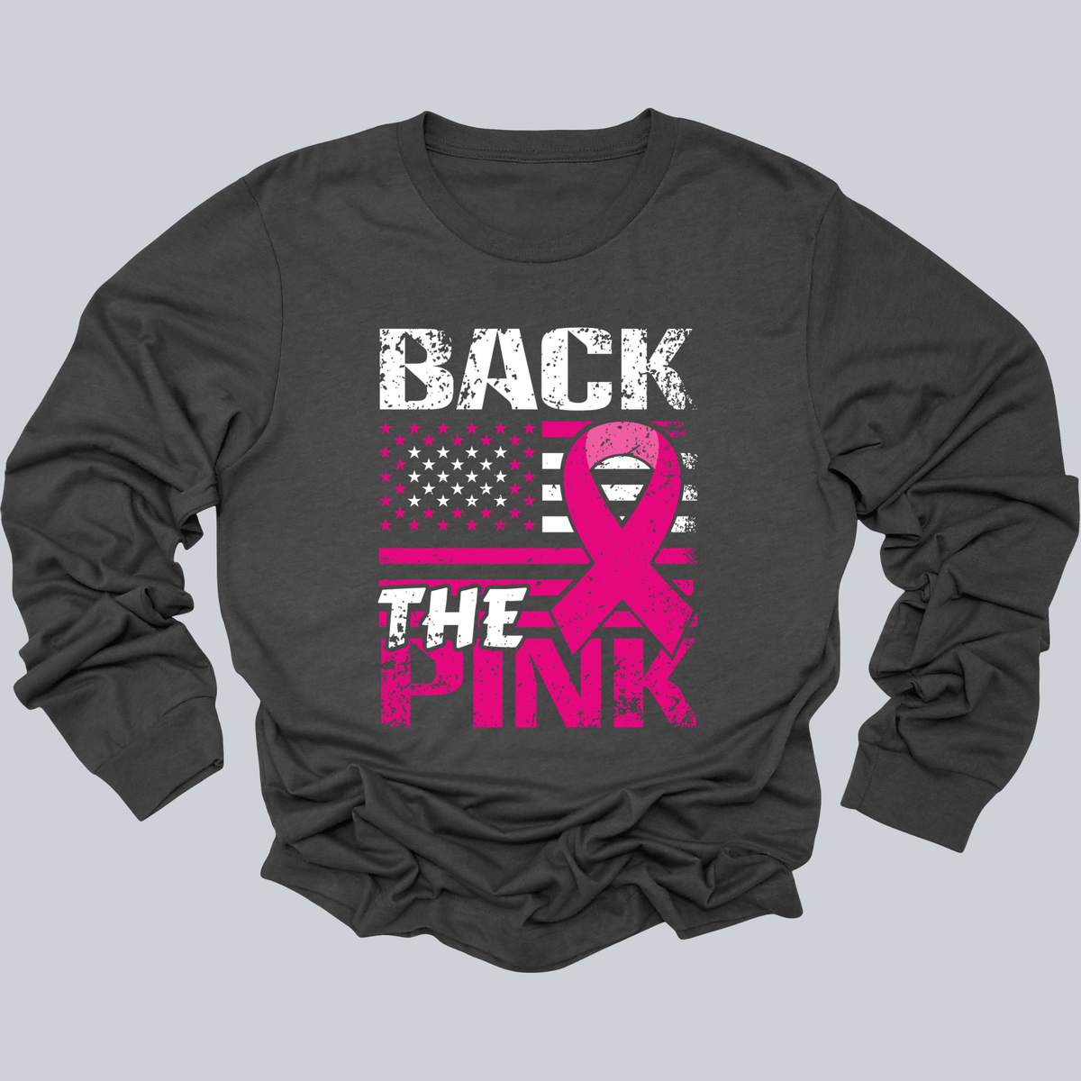 October Pink Ribbon T-Shirt "Back The Pink" Support Awareness Tee