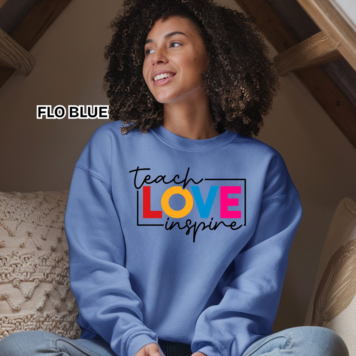 Teacher Spirit Apparel - Teach Love Inspire Graphic Shirts (Comfort Colors)