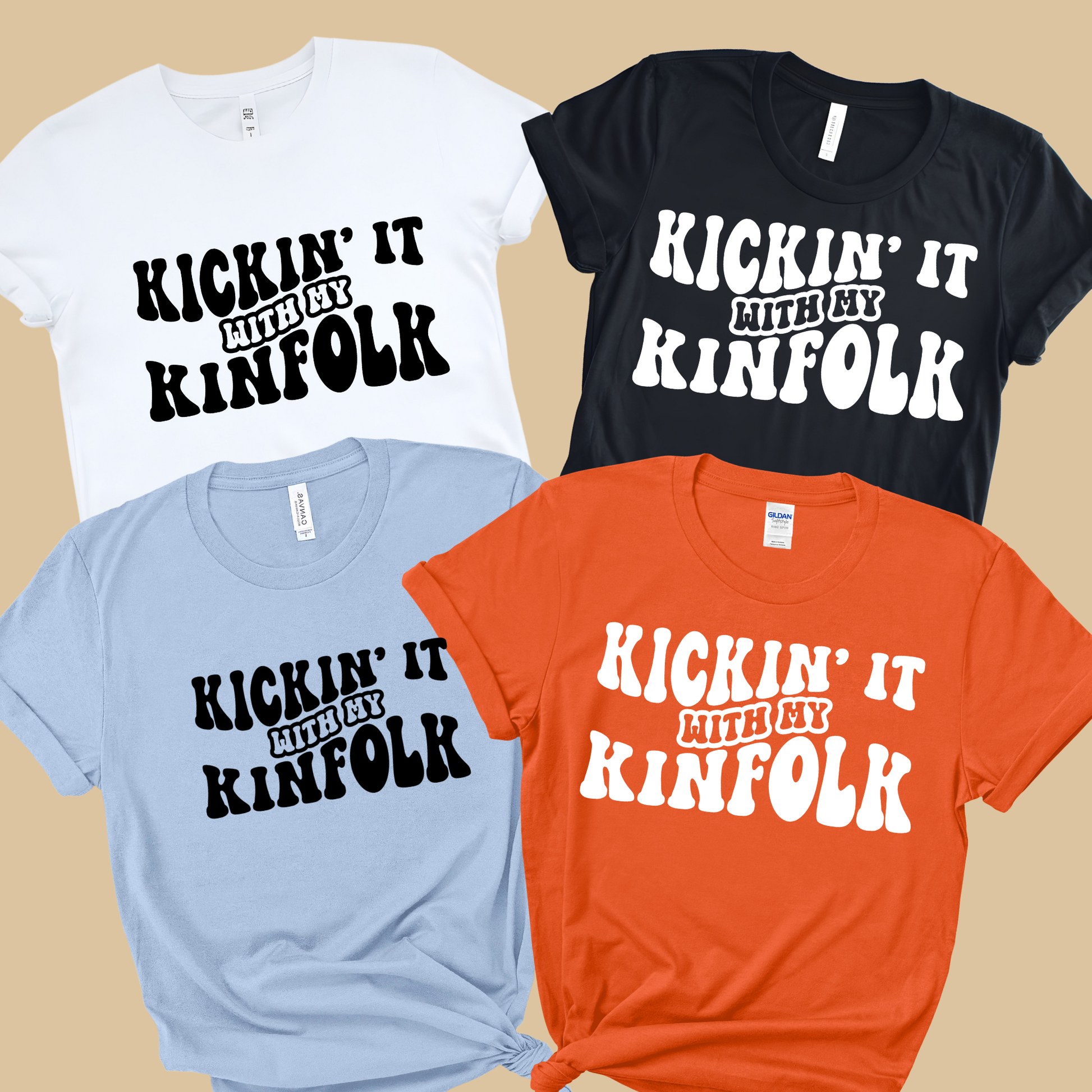 Family Reunion Shirt - Kickin' it with my Kinfolk Unisex Graphic Tee - Family Matching T-Shirt