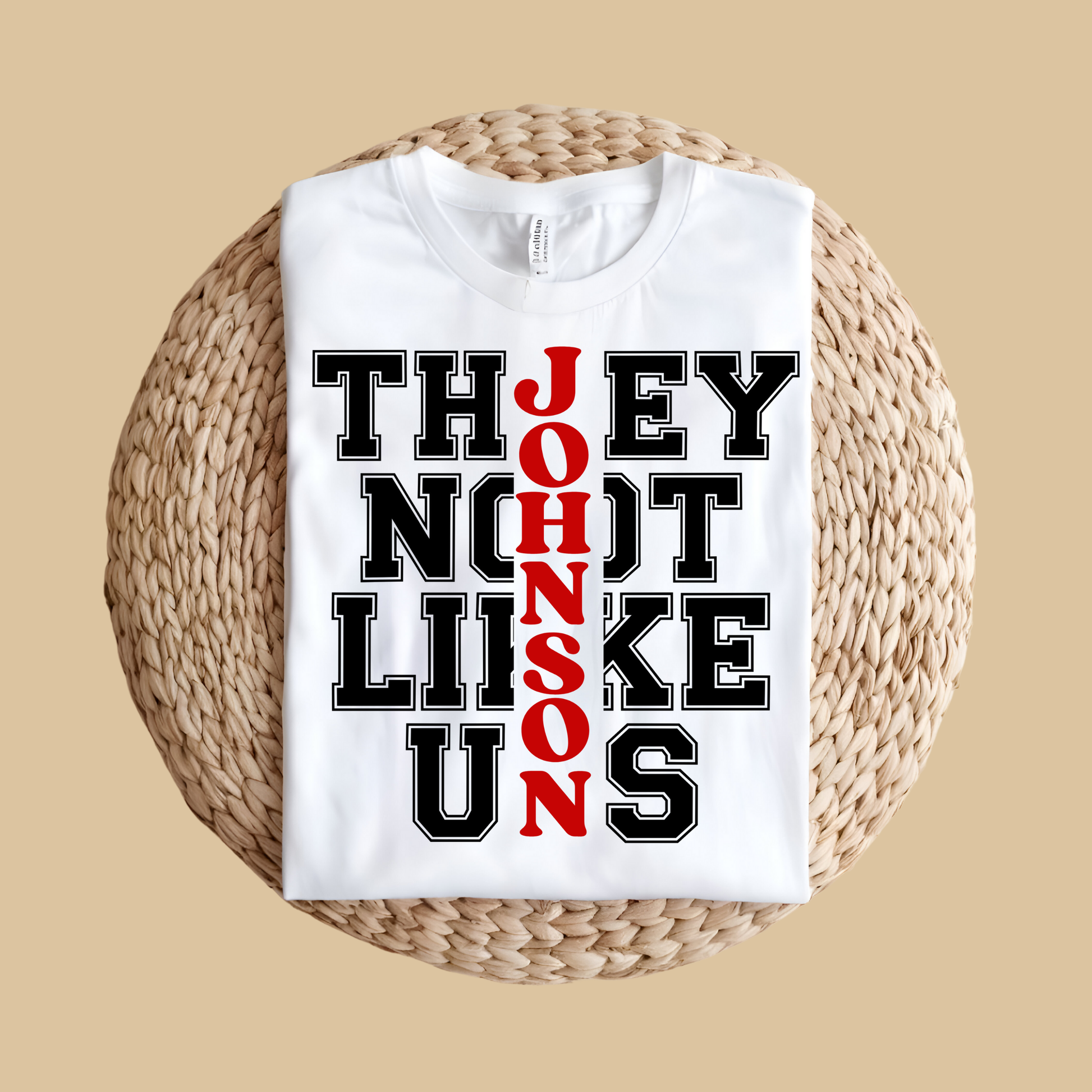 Family Reunion Shirt - They Not Like Us -Custom Family Name Matching Tee
