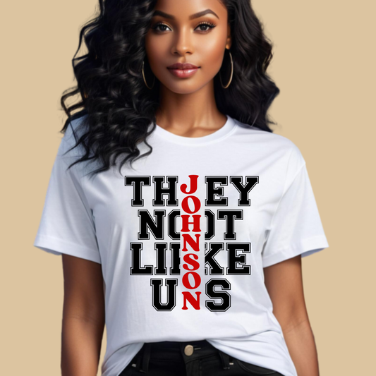 Family Reunion Shirt - They Not Like Us -Custom Family Name Matching Tee
