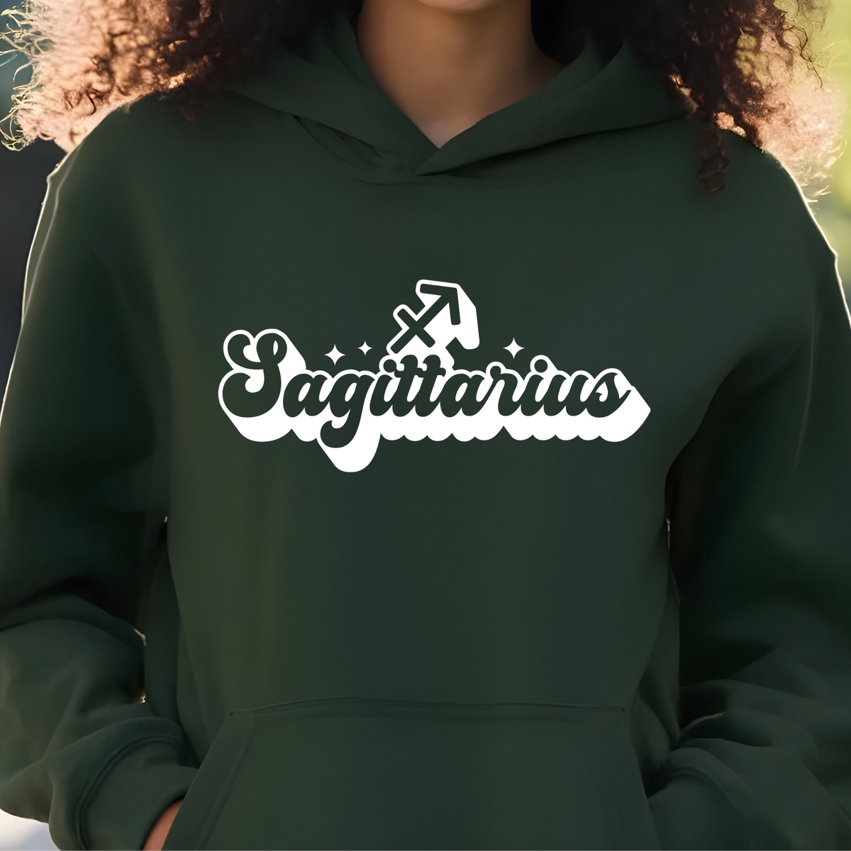 Sagittarius Zodiac Hoodie - Retro Sagittarius Horoscope Unisex Hoodie